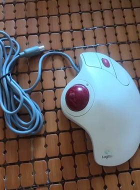 罗技土星白色T-L13 ps2口轨迹球鼠标