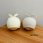 新生儿帽子春秋款 纯棉无骨幼儿秋冬宝宝婴儿保暖胎帽满月兔子囟门