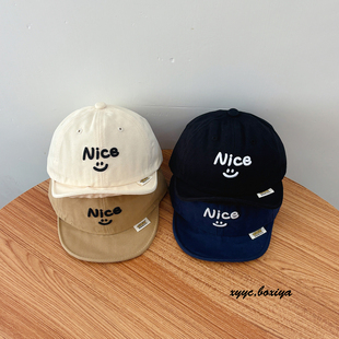 宝宝帽子春秋软檐鸭舌帽秋冬刺绣帽子小月龄男女童婴儿棒球韩版 帽