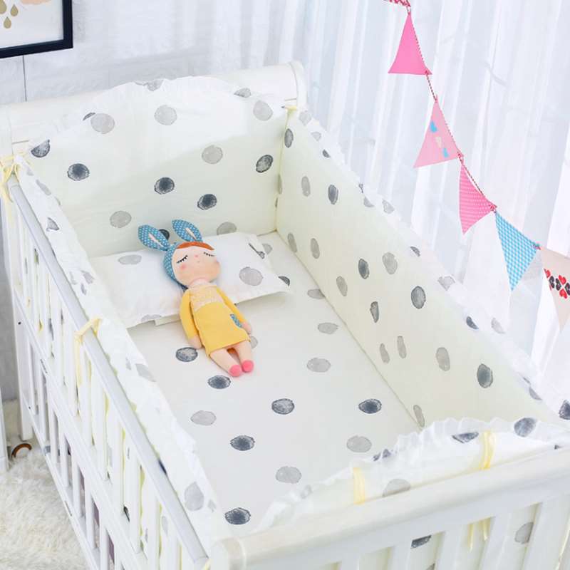 全棉ins婴儿婴童床品套件婴幼儿新生宝宝床笠床单防撞床围可定制