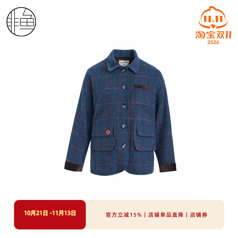 NFJDW2289非鱼2023毛呢大衣