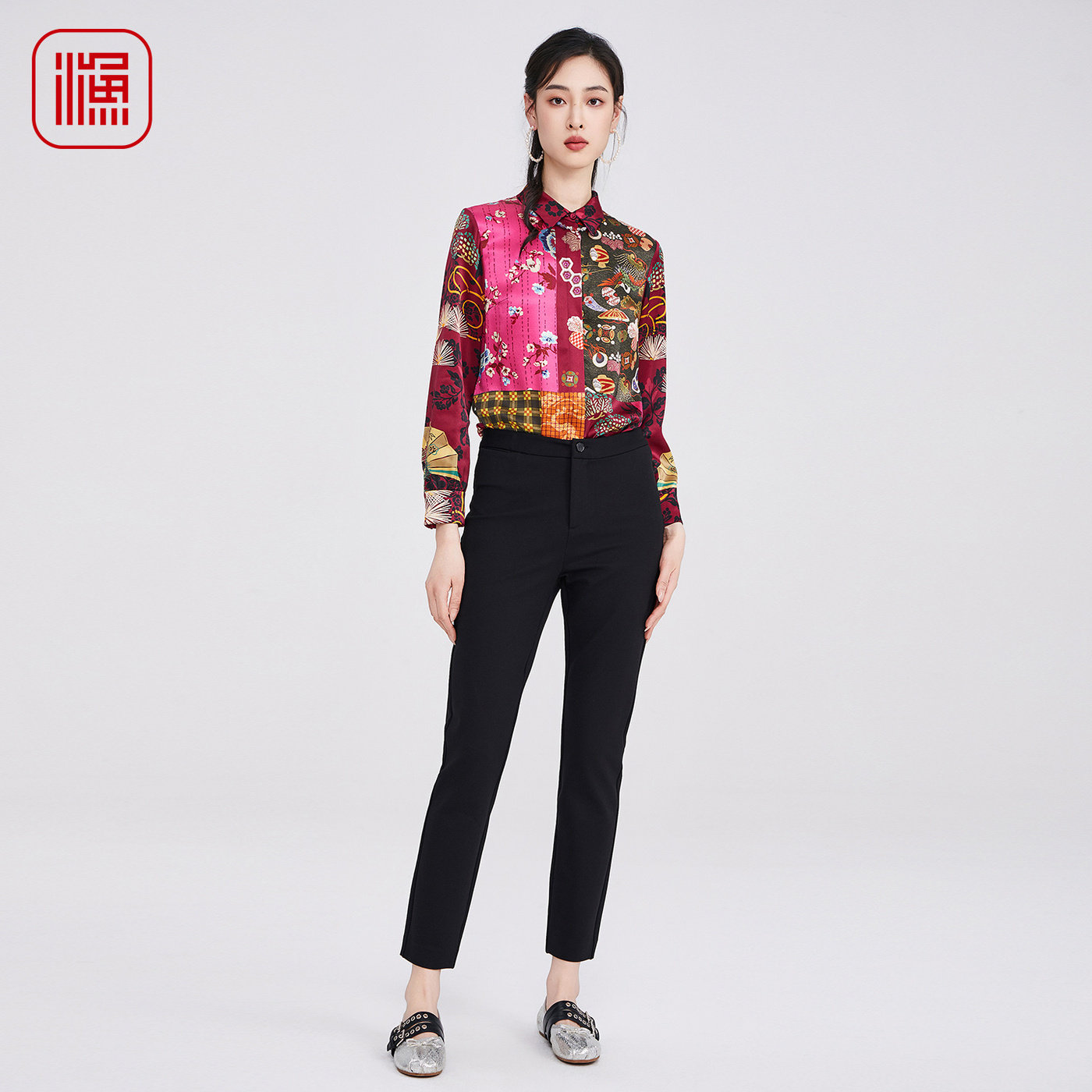 渔牌女装2025秋季新款紧身休闲九分小脚裤时尚百搭显瘦弹力女裤子