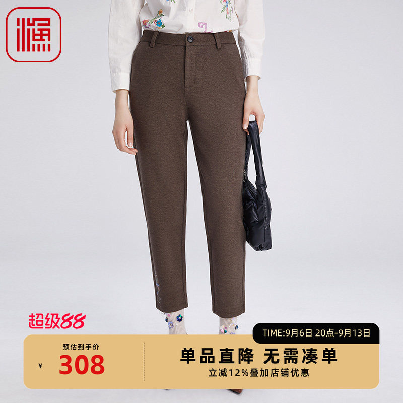 渔牌女装裤子渔牌2024冬季新