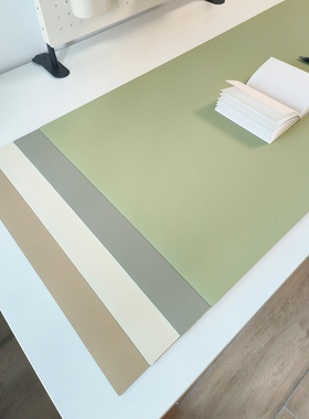 鼠标垫大号防水防油桌垫皮革桌垫双面可用免洗隔热垫书桌垫高级感