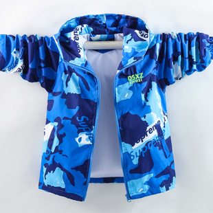 男童外套2025春款儿童洋气冲锋衣薄款中童春装夹克男孩潮牌春秋款