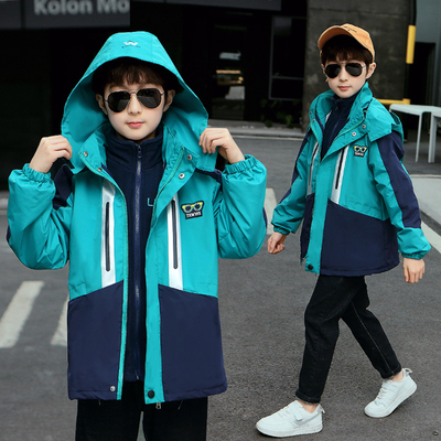 三合一新款大童冬装拆卸冲锋衣