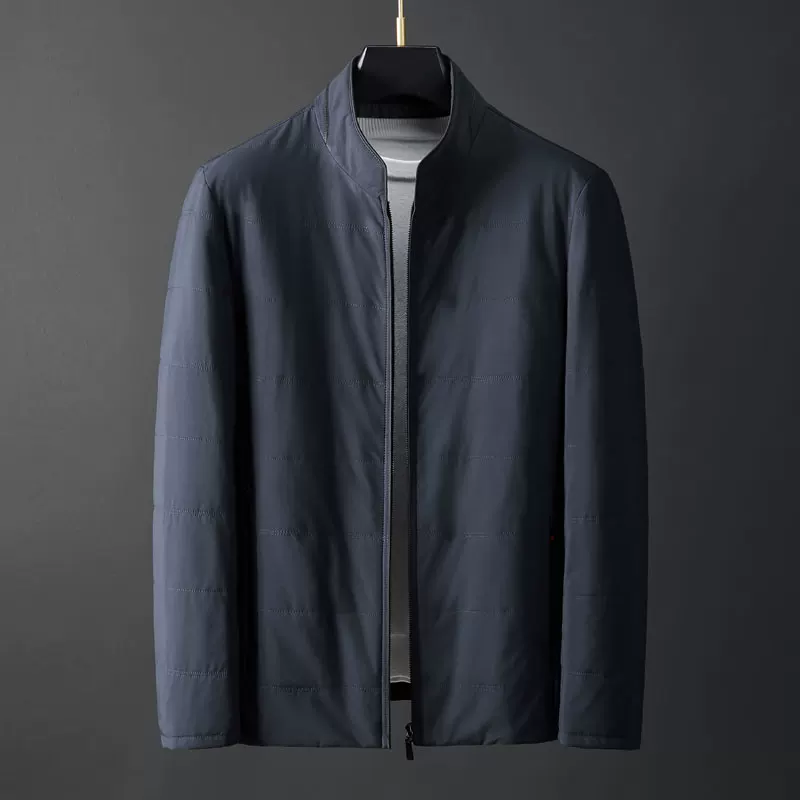 Men's winter light and thin quality comfortable keep warm down jacket, feather stuffing