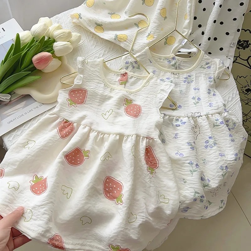 2025新款夏季洋气半身裙薄款女童中小童无袖连衣公主裙外穿宽松潮,童装/婴儿装/亲子装,连衣裙,淘宝优惠券,粉丝福利购,淘宝优惠卷