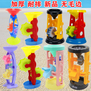 沙漏玩具套装儿童决明子玩具沙子沙滩铲子和桶男宝宝海边挖沙工具