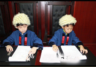 模拟法庭服装道具全套儿童法官袍律师袍书记员检察官表演服