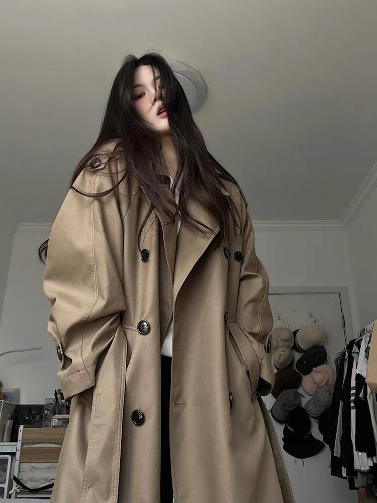 西装外套大衣高级感翻领气质长款