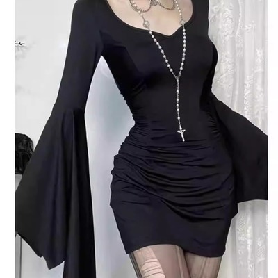 大码女装暗黑修身显瘦包臀裙