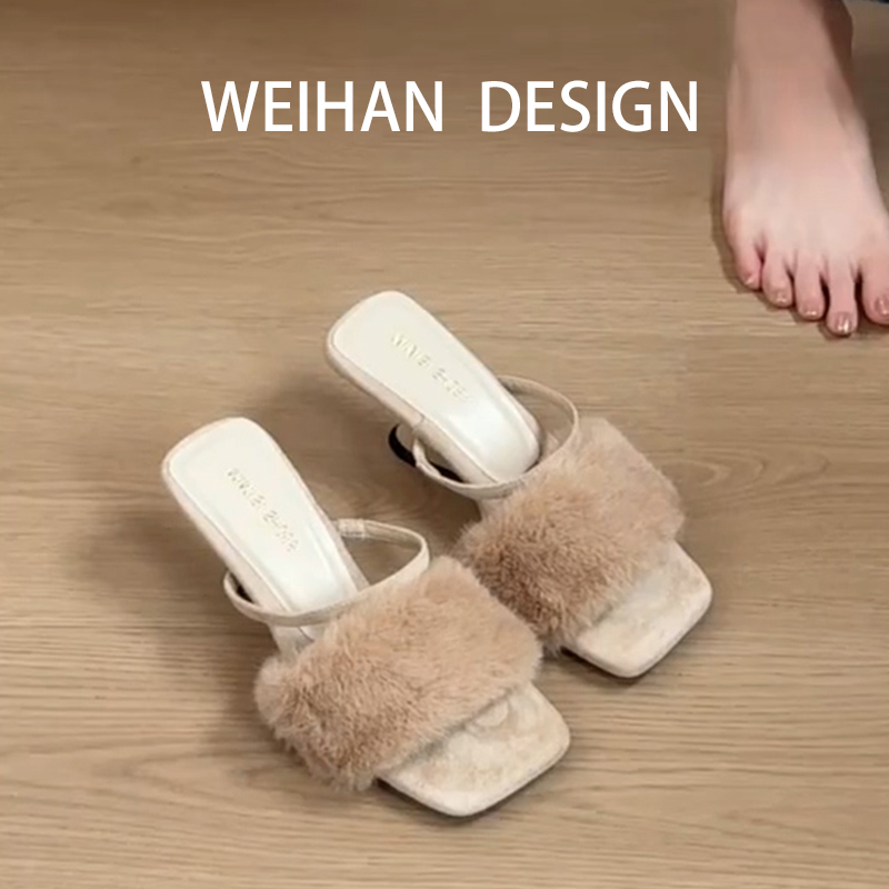 羊皮版！性感优雅坡跟一