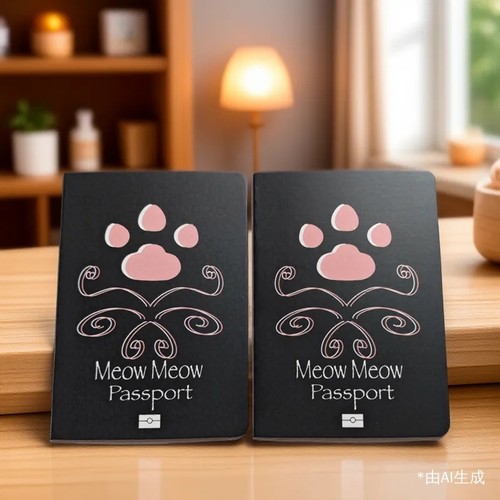 源头厂家定制宠物护照本狗狗护照本猫咪护照本旅游打卡集章本