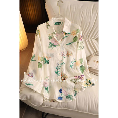 夏季设计感小众雪纺上衣女