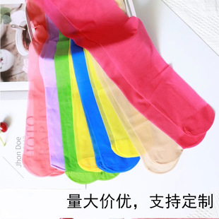 糖果色彩色直拼裆0D超薄 款 丝袜包芯丝薄款性感黑丝隐形连裤袜