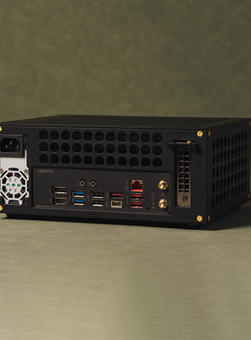 BUG-b1-v2半高刀卡铝合金felx小1U电源迷你机箱便携式软路由定制