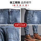 2021春夏新款韩版百搭弹力修身小脚弹力牛仔裤男潮裤K526-P48，男装牛仔裤，星座1006