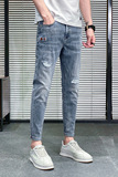 春夏季男士牛仔裤男修身小脚裤休闲韩版休闲潮流男裤K321-P50，男装牛仔裤，星座1006