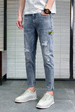 2021春款牛仔裤男士韩版潮流修身潮牌百搭小脚长裤男K323-P50，男装牛仔裤，星座1006