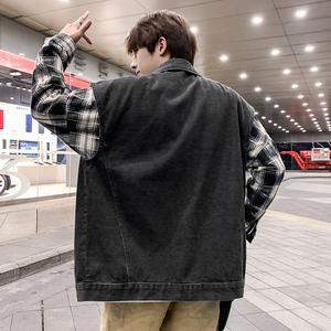 21港风春季新款牛仔马甲男宽松痞帅个性ins潮流复古大口袋M03-P48图片