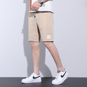夏季超薄款运动五分男裤冰丝休闲短裤男宽松直筒外穿中裤7013-P33图片