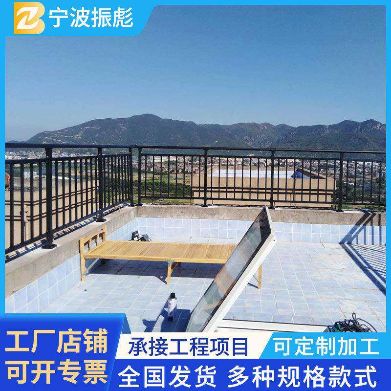 宁波余姚组装阳台锌钢护栏 铁艺护栏铝合金飘窗楼梯扶手 阳台护栏