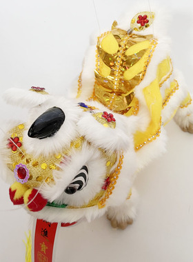 佛山舞狮提线木偶扯线醒狮子摆件