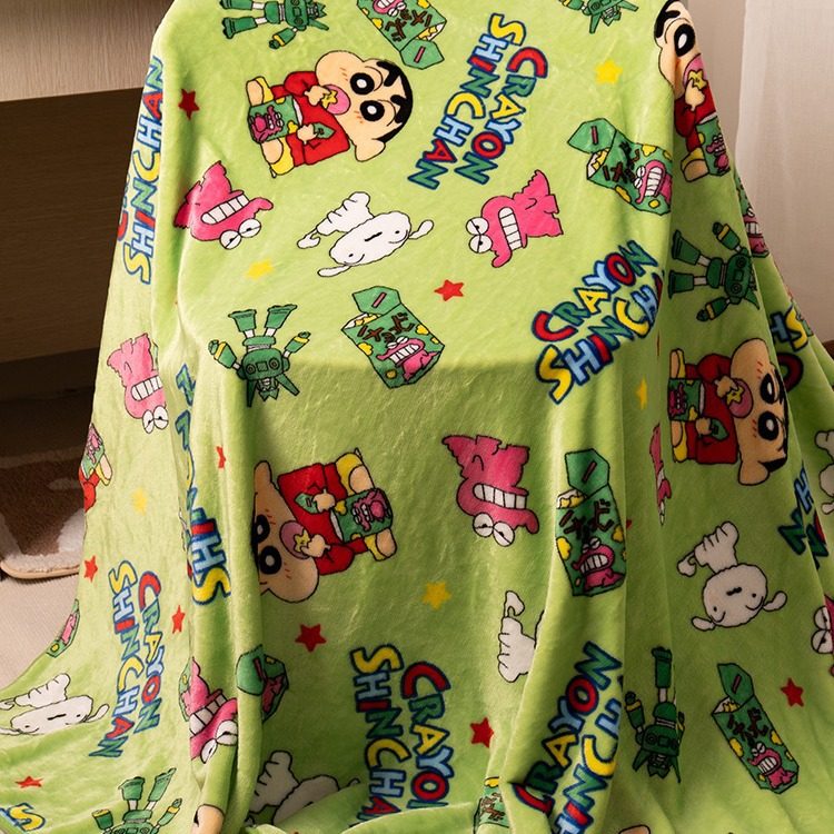 卡通蜡笔小新毛毯法兰绒学生办公室午睡盖毯可爱印花绒毯宿舍床单,床上用品,休闲毯/毛毯/绒毯,淘宝优惠券,粉丝福利购,淘宝优惠卷