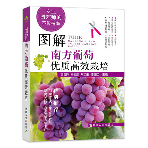 【中国农业出版社官方正版】图解南方葡萄优质高效栽培   石雪晖 杨国顺  刘昆玉  钟晓红  专业园艺师的不败指南