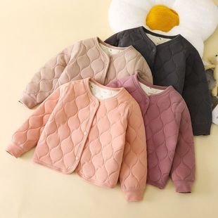 三层夹棉儿童校服神器秋冬新款男童加厚学生保暖棉服女童内胆棉袄