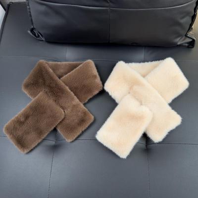 仿皮草水貂毛围巾冬季保暖