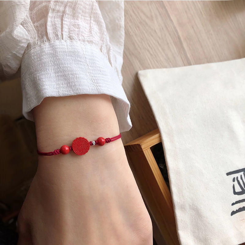 南风手作天然朱砂手串可调节红绳护身符随身手链正品假一赔十,珠宝/钻石/翡翠,手饰,淘宝优惠券,粉丝福利购,淘宝优惠卷