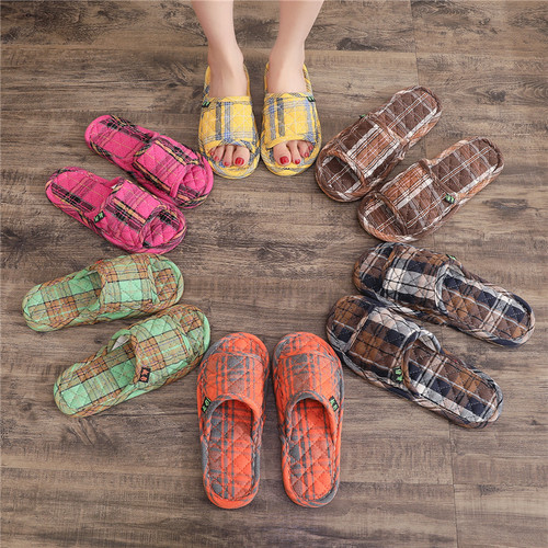 静音软底春夏可机洗家居家布拖鞋