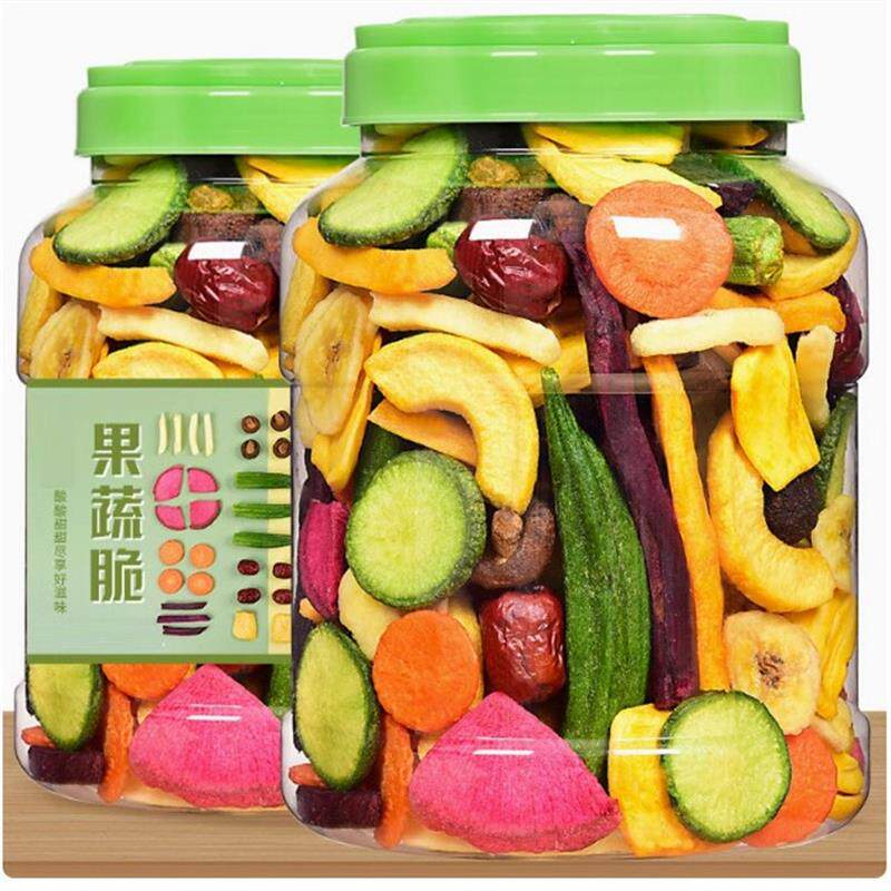 综合果蔬脆什锦水果干蔬菜干混合装秋葵香菇脆芒果香蕉片冻干零食