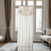 柜机空调罩布艺蕾丝方形海尔格力美 欧式 立式 空调防尘罩开机不取