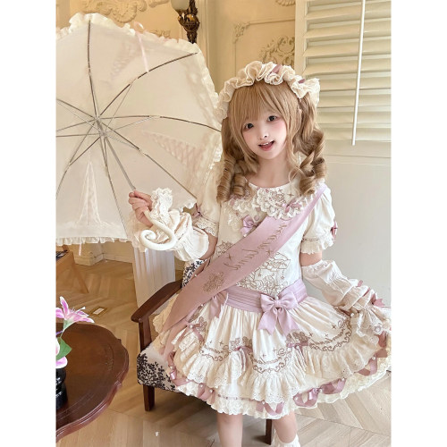 梦境低腰doll感娃娃裙洛丽塔甜美