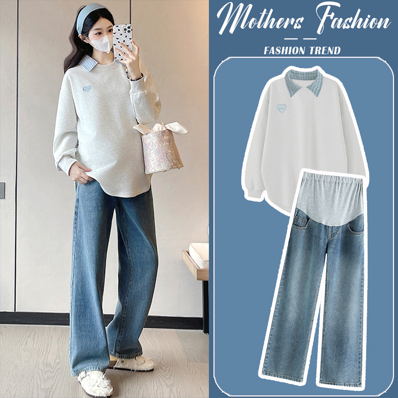 孕妇套装春秋2025新款时尚洋气