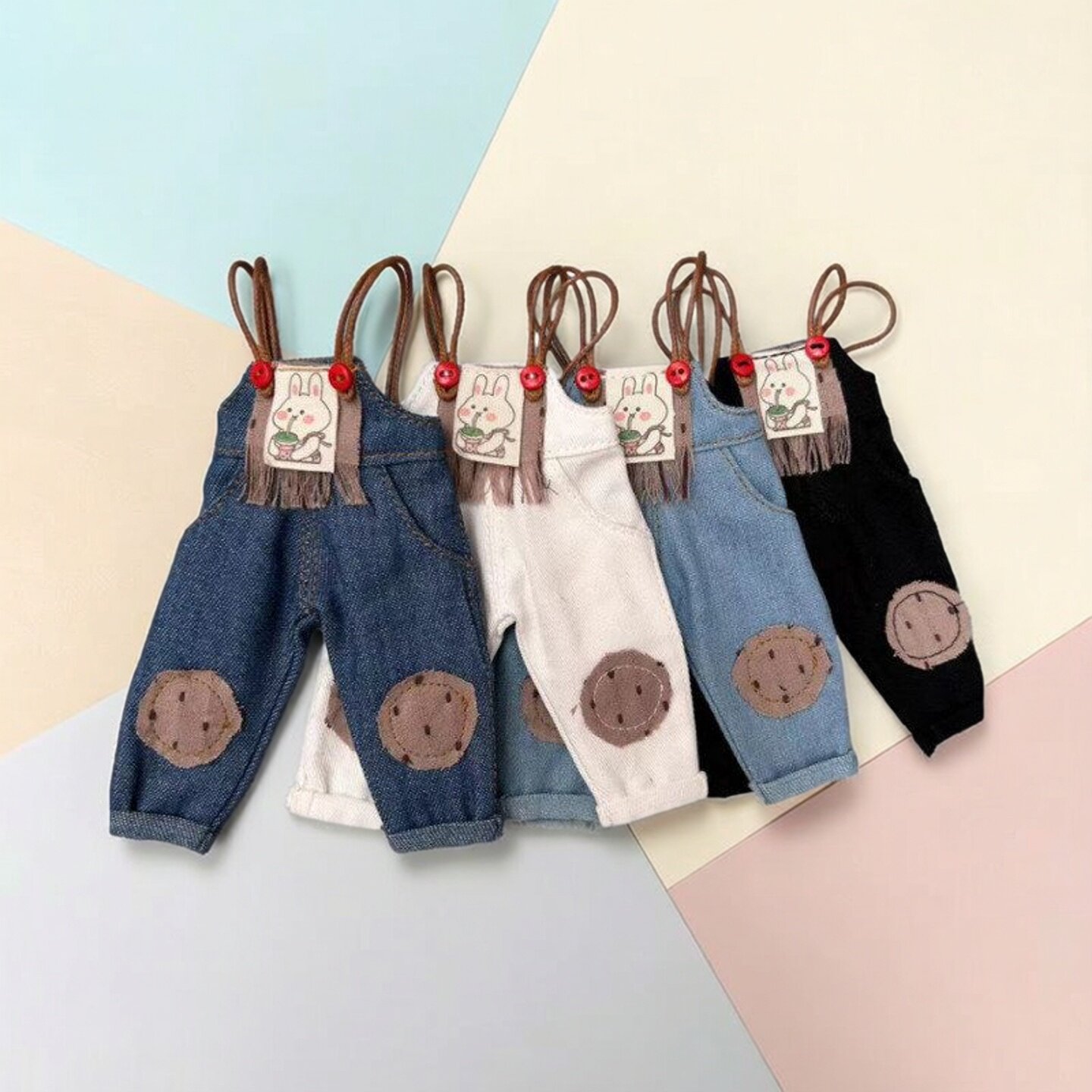 特六分bjd娃娃衣服ob22 ob24玩偶小布娃娃换装素体娃衣牛仔长裤子