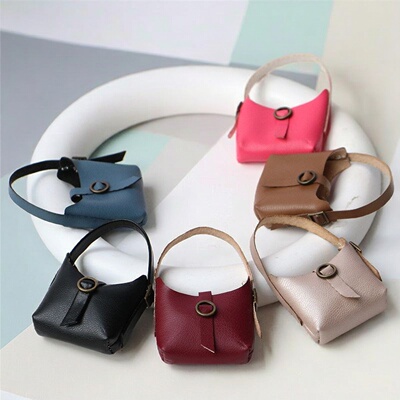 8分bjd娃娃可用皮包包娃包手提水桶关节人偶斜挎包包包娃衣配饰