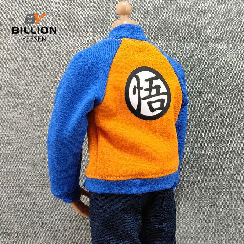 12寸七龙珠外套1/6兵人潮酷卫衣夹克服饰模型周边可动手办衣服