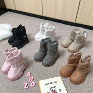 雾岛 BJD4分娃娃雪地靴四分娃娃鞋子1/4鞋玩偶换装着替娃鞋靴子