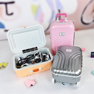 娃衣收纳整理15厘米20cm玩偶bjd棉花娃娃衣娃用迷你旅行行李箱gsc