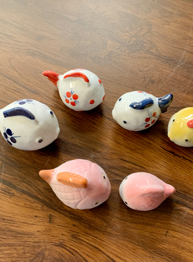 创意小摆件手工陶瓷鱼缸可漂浮小浮鱼庭院水池造景家居装饰品摆设