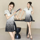 足浴技师工作服新款 美容院美容师工服高端气质足疗养生会所技师服