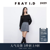 羊毛羊绒一字翻领针织衫 FRAY I.D秋冬优雅时尚 FWNT244158