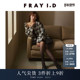 格纹衬衫 FRAY I.D秋冬简约通勤一字肩灯笼袖 FWFB245077