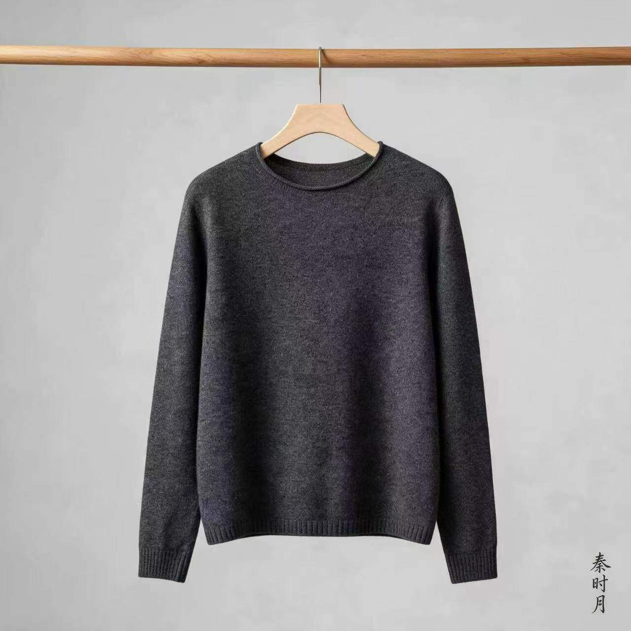 【羊绒羊毛打底衫】30%羊绒混纺羊毛极简秋冬针织长袖保暖棉花糖