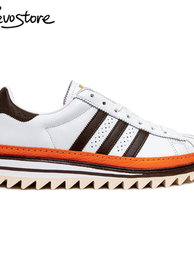 CLOT x adidas Superstar 皮质复古低帮男板鞋厚底简约休闲运动鞋