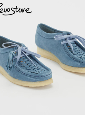 Clarks Wallabee Weave 复古编织风低帮男女鞋休闲系带运动袋鼠鞋